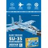 JIESTAR 58122 MÁY BAY CHIẾN ĐẤU GẮN TRÊN SU-35 bộ đồ chơi xếp lắp ráp ghép mô hình Military Army GLORY MISSION Quân Sự Bộ Đội 707 khối