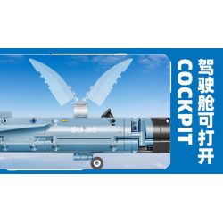 JIESTAR 58122 MÁY BAY CHIẾN ĐẤU GẮN TRÊN SU-35 bộ đồ chơi xếp lắp ráp ghép mô hình Military Army GLORY MISSION Quân Sự Bộ Đội 707 khối