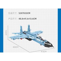 JIESTAR 58122 MÁY BAY CHIẾN ĐẤU GẮN TRÊN SU-35 bộ đồ chơi xếp lắp ráp ghép mô hình Military Army GLORY MISSION Quân Sự Bộ Đội 707 khối