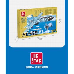 JIESTAR 58122 MÁY BAY CHIẾN ĐẤU GẮN TRÊN SU-35 bộ đồ chơi xếp lắp ráp ghép mô hình Military Army GLORY MISSION Quân Sự Bộ Đội 707 khối
