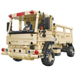 JIESTAR 58125 XE TẢI CHIẾN THUẬT HẠNG NHẸ M1078 bộ đồ chơi xếp lắp ráp ghép mô hình Military Army Quân Sự Bộ Đội 613 khối