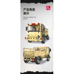 JIESTAR 58125 XE TẢI CHIẾN THUẬT HẠNG NHẸ M1078 bộ đồ chơi xếp lắp ráp ghép mô hình Military Army Quân Sự Bộ Đội 613 khối