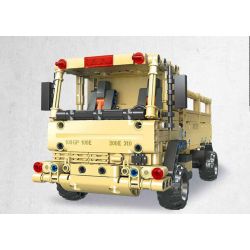 JIESTAR 58125 XE TẢI CHIẾN THUẬT HẠNG NHẸ M1078 bộ đồ chơi xếp lắp ráp ghép mô hình Military Army Quân Sự Bộ Đội 613 khối