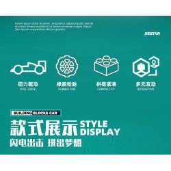 JIESTAR 58111 XE KÉO RENAULT ALPINE A522 MÙA GIẢI 2022 F1 bộ đồ chơi xếp lắp ráp ghép mô hình Technic SPEED X RACING ALPINE A522 Kỹ Thuật Công Nghệ Cao Mô Hình Phương Tiện 508 khối