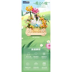 KAIDO KD99008 99008 HỘP NHẠC NIỀM VUI TÌNH YÊU bộ đồ chơi xếp lắp ráp ghép mô hình Creator FOREVER LOVE YOU Sáng Tạo 868 khối