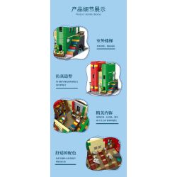 MorkModel 10211 Mork Model 10211 THƯ VIỆN THÀNH PHỐ SÁCH bộ đồ chơi xếp lắp ráp ghép mô hình Creator CITIES LIBRARY Sáng Tạo 2143 khối