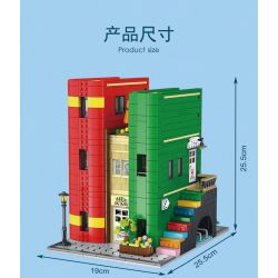 MorkModel 10211 Mork Model 10211 THƯ VIỆN THÀNH PHỐ SÁCH bộ đồ chơi xếp lắp ráp ghép mô hình Creator CITIES LIBRARY Sáng Tạo 2143 khối