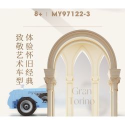 MOYU BLOCK MY97122 97122 XE CỔ ĐIỂN PHIÊN BẢN bộ đồ chơi xếp lắp ráp ghép mô hình Creator GRAN TORINO Sáng Tạo 592 khối