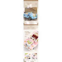 MOYU BLOCK MY97123 97123 PHIÊN BẢN XE CƯỚI CỔ ĐIỂN bộ đồ chơi xếp lắp ráp ghép mô hình Creator GRAN TORINO Sáng Tạo 575 khối