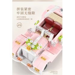 MOYU BLOCK MY97123 97123 PHIÊN BẢN XE CƯỚI CỔ ĐIỂN bộ đồ chơi xếp lắp ráp ghép mô hình Creator GRAN TORINO Sáng Tạo 575 khối