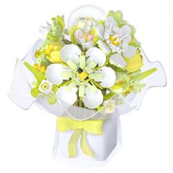 WEILE CREATION 2153 CẦM HOA THƯ TỪ RỪNG bộ đồ chơi xếp lắp ráp ghép mô hình Creator ROMANTIC BOUQUET Sáng Tạo 1146 khối