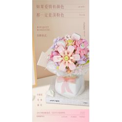WEILE CREATION 2153 CẦM HOA THƯ TỪ RỪNG bộ đồ chơi xếp lắp ráp ghép mô hình Creator ROMANTIC BOUQUET Sáng Tạo 1146 khối
