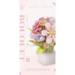 WEILE CREATION 2153 CẦM HOA THƯ TỪ RỪNG bộ đồ chơi xếp lắp ráp ghép mô hình Creator ROMANTIC BOUQUET Sáng Tạo 1146 khối