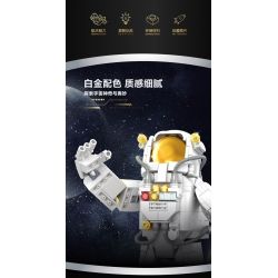 DK 7009 CHƯƠNG TRÌNH HẠ CÁNH LÊN MẶT TRĂNG ĐƯA PHI HÀNH GIA BAY bộ đồ chơi xếp lắp ráp ghép mô hình ASTRONAUT 875 khối