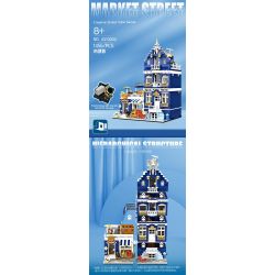 JIQING JQ10002 10002 PHỐ CHỢ bộ đồ chơi xếp lắp ráp ghép mô hình Creator Sáng Tạo 1456 khối