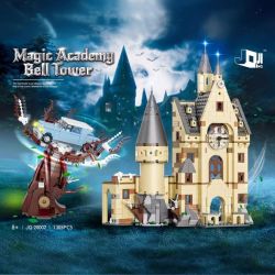 JIQING JQ-20002 20002 JQ20002 THÁP ĐỒNG HỒ HOGWARTS VÀ CÂY LIỄU ROI bộ đồ chơi xếp lắp ráp ghép mô hình Harry Potter Chú Bé Phù Thủy 1305 khối