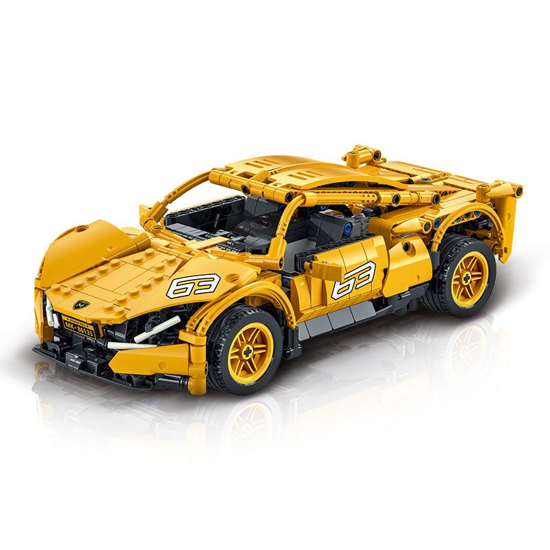 MorkModel 025009 Mork Model 025009 LAMBORGHINI tỷ lệ 1:16 bộ đồ chơi xếp lắp ráp ghép mô hình Technic AVENTADOR SVJ63 (R/C) Kỹ Thuật Công Nghệ Cao Mô Hình Phương Tiện 873 khối