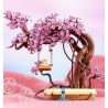 DUOMAIKA D1310 1310 MÙA HOA ANH ĐÀO SAKURA SWING bộ đồ chơi xếp lắp ráp ghép mô hình Creator Sáng Tạo 780 khối