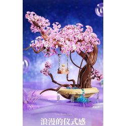 DUOMAIKA D1310 1310 MÙA HOA ANH ĐÀO SAKURA SWING bộ đồ chơi xếp lắp ráp ghép mô hình Creator Sáng Tạo 780 khối