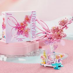 DUOMAIKA D1306-D1 1306-D1 GIẤC MƠ TƯỞNG TƯỢNG MÀU HỒNG bộ đồ chơi xếp lắp ráp ghép mô hình Creator Sáng Tạo 480 khối