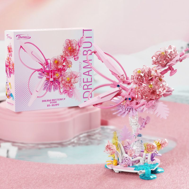 DUOMAIKA D1306-D1 1306-D1 GIẤC MƠ TƯỞNG TƯỢNG MÀU HỒNG bộ đồ chơi xếp lắp ráp ghép mô hình Creator Sáng Tạo 480 khối