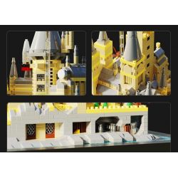 HIGH BOUNDARY DMD004 LÂU ĐÀI MA THUẬT bộ đồ chơi xếp lắp ráp ghép mô hình Harry Potter MAGIC CASTLE Chú Bé Phù Thủy 2724 khối