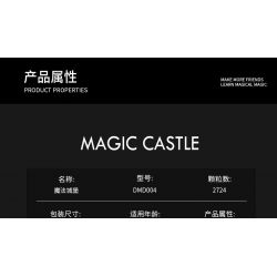 HIGH BOUNDARY DMD004 LÂU ĐÀI MA THUẬT bộ đồ chơi xếp lắp ráp ghép mô hình Harry Potter MAGIC CASTLE Chú Bé Phù Thủy 2724 khối