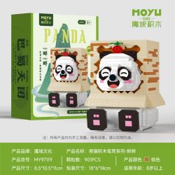 MOYU BLOCK MY97119 97119 CHỦ BÚT PANDA bộ đồ chơi xếp lắp ráp ghép mô hình 901 khối