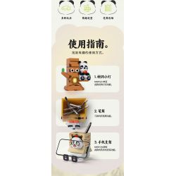 MOYU BLOCK MY97121 97121 NGƯỜI GIỮ BÚT GẤU TRÚC PAN DOU bộ đồ chơi xếp lắp ráp ghép mô hình 1215 khối