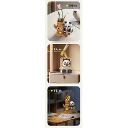 MOYU BLOCK MY97121 97121 NGƯỜI GIỮ BÚT GẤU TRÚC PAN DOU bộ đồ chơi xếp lắp ráp ghép mô hình 1215 khối