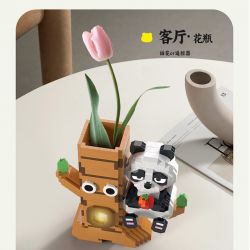 MOYU BLOCK MY97121 97121 NGƯỜI GIỮ BÚT GẤU TRÚC PAN DOU bộ đồ chơi xếp lắp ráp ghép mô hình 1215 khối