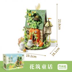 GEKKOSHA 805003 TRUYỆN CỔ TÍCH HOA bộ đồ chơi xếp lắp ráp ghép mô hình