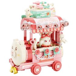 GEKKOSHA 802035 CHUYẾN TÀU ĐIỀU ƯỚC THÚ CƯNG DỄ THƯƠNG THỎ bộ đồ chơi xếp lắp ráp ghép mô hình 404 khối