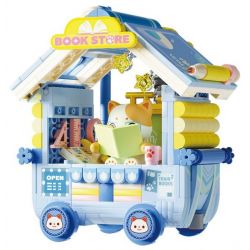 GEKKOSHA 802036 CHUYẾN TÀU ĐIỀU ƯỚC THÚ CƯNG DỄ THƯƠNG MÈO SỮA bộ đồ chơi xếp lắp ráp ghép mô hình 400 khối