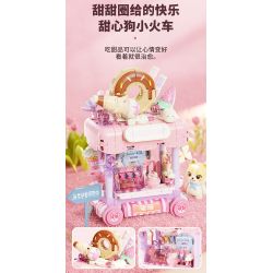 GEKKOSHA 802039 CHUYẾN TÀU ĐIỀU ƯỚC THÚ CƯNG DỄ THƯƠNG CHÓ YÊU bộ đồ chơi xếp lắp ráp ghép mô hình 426 khối