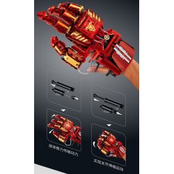 IM.MASTER QIHUI 6840 BẬC THẦY VŨ KHÍ GĂNG TAY VÔ CỰC CỦA IRON MAN CÓ THỂ ĐEO ĐƯỢC bộ đồ chơi xếp lắp ráp ghép mô hình Super Heroes Siêu Nhân Anh Hùng 1318 khối