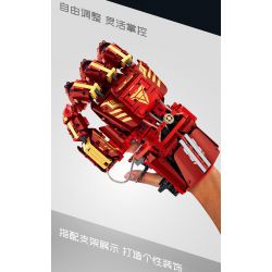 IM.MASTER QIHUI 6840 BẬC THẦY VŨ KHÍ GĂNG TAY VÔ CỰC CỦA IRON MAN CÓ THỂ ĐEO ĐƯỢC bộ đồ chơi xếp lắp ráp ghép mô hình Super Heroes Siêu Nhân Anh Hùng 1318 khối