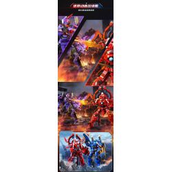 KEEPPLEY 81014 GALAXY GODS MECHA THUNDERBIRD bộ đồ chơi xếp lắp ráp ghép mô hình Movie & Game Phim Và Trò Chơi 712 khối