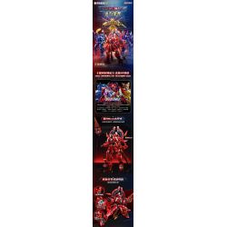 KEEPPLEY 81015 GALAXY FENGSHENJI MECHA BLACK DRAGON bộ đồ chơi xếp lắp ráp ghép mô hình Movie & Game Phim Và Trò Chơi 1020 khối