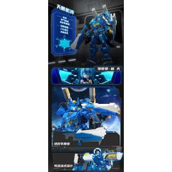 KEEPPLEY 81015 GALAXY FENGSHENJI MECHA BLACK DRAGON bộ đồ chơi xếp lắp ráp ghép mô hình Movie & Game Phim Và Trò Chơi 1020 khối
