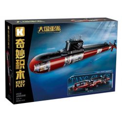 KEEPPLEY 23020 VŨ KHÍ QUAN TRỌNG NHẤT CỦA MỘT CƯỜNG QUỐC TÀU NGẦM HẠT NHÂN CHIẾN LƯỢC TYPE 096 1:168 tỷ lệ 1:168 bộ đồ chơi xếp lắp ráp ghép mô hình Military Army Quân Sự Bộ Đội 2129 khối