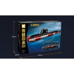 KEEPPLEY 23020 VŨ KHÍ QUAN TRỌNG NHẤT CỦA MỘT CƯỜNG QUỐC TÀU NGẦM HẠT NHÂN CHIẾN LƯỢC TYPE 096 1:168 tỷ lệ 1:168 bộ đồ chơi xếp lắp ráp ghép mô hình Military Army Quân Sự Bộ Đội 2129 khối
