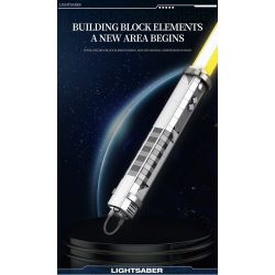 REOBRIX 99012 THANH KIẾM ÁNH SÁNG MÀU VÀNG bộ đồ chơi xếp lắp ráp ghép mô hình Star Wars LIGHTSABER Chiến Tranh Giữa Các Vì Sao 598 khối