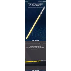 REOBRIX 99012 THANH KIẾM ÁNH SÁNG MÀU VÀNG bộ đồ chơi xếp lắp ráp ghép mô hình Star Wars LIGHTSABER Chiến Tranh Giữa Các Vì Sao 598 khối