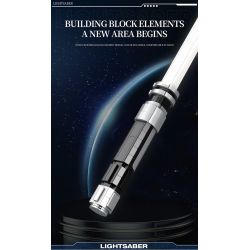 REOBRIX 99013 THANH KIẾM ÁNH SÁNG TRẮNG bộ đồ chơi xếp lắp ráp ghép mô hình Star Wars LIGHTSABER Chiến Tranh Giữa Các Vì Sao 606 khối