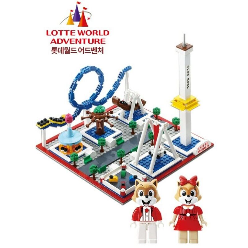 OXFORD ST33372 33372 CUỘC PHIÊU LƯU THẾ GIỚI LOTTE bộ đồ chơi xếp lắp ráp ghép mô hình City 롯데월드 어드벤처 Thành Phố