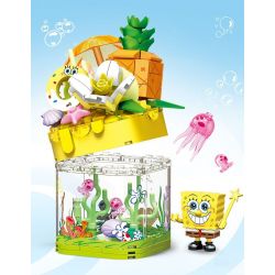 SEMBO 612213 SPONGEBOB SQUAREPANTS SINH TỐ CHANH DỨA bộ đồ chơi xếp lắp ráp ghép mô hình Movie & Game Phim Và Trò Chơi 241 khối