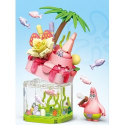 SEMBO 612213 SPONGEBOB SQUAREPANTS SINH TỐ CHANH DỨA bộ đồ chơi xếp lắp ráp ghép mô hình Movie & Game Phim Và Trò Chơi 241 khối