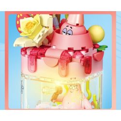 SEMBO 612213 SPONGEBOB SQUAREPANTS SINH TỐ CHANH DỨA bộ đồ chơi xếp lắp ráp ghép mô hình Movie & Game Phim Và Trò Chơi 241 khối