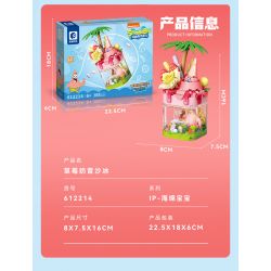 SEMBO 612213 SPONGEBOB SQUAREPANTS SINH TỐ CHANH DỨA bộ đồ chơi xếp lắp ráp ghép mô hình Movie & Game Phim Và Trò Chơi 241 khối